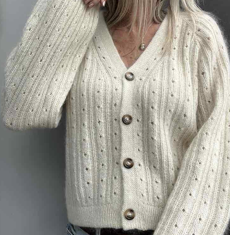 strikket cardigan